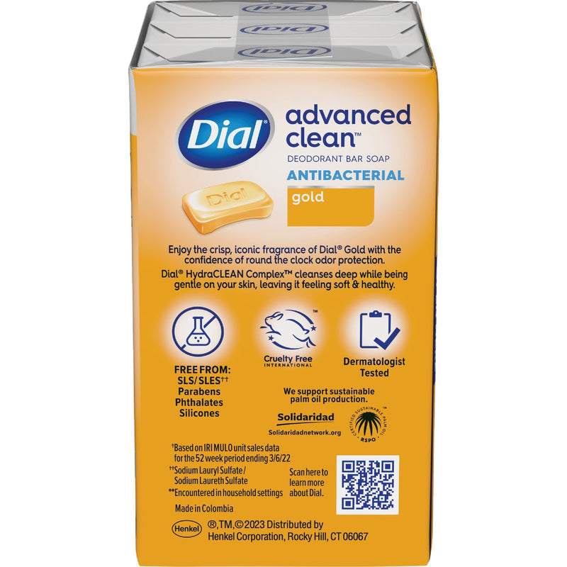 Dial Advanced Clean Gold 4 Oz. Deodorant Bar Soap (3-Pack)