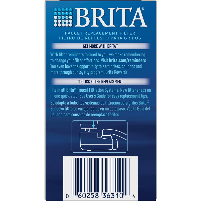 Brita On Tap Chrome Replacement Water Filter Cartridge