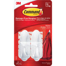 Command Medium Designer Hooks, White, 2 Hooks, 4 Strips