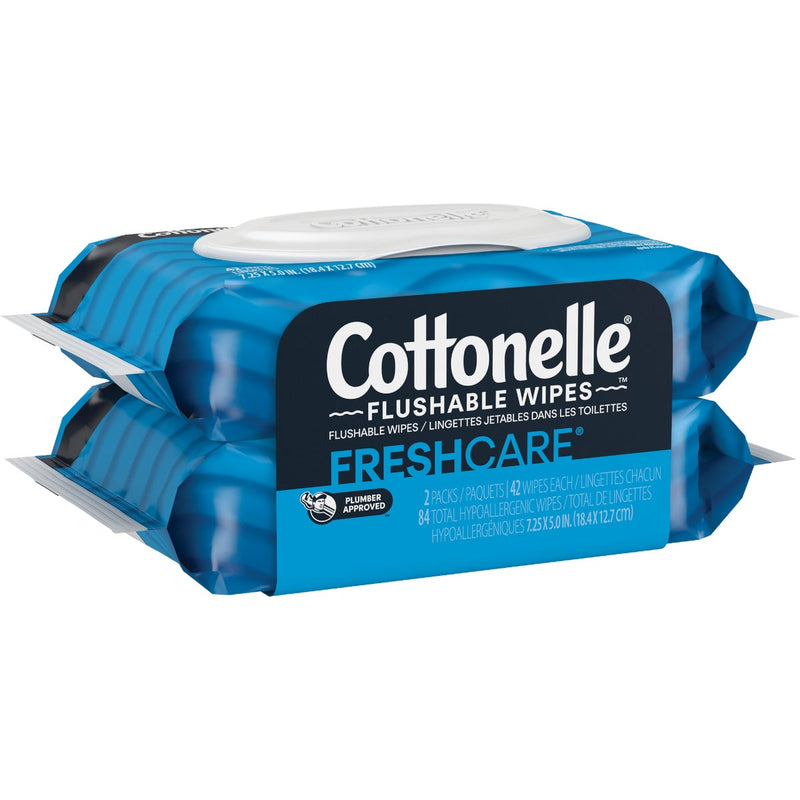 Cottonelle Flushable Wet Wipe (84 Count)