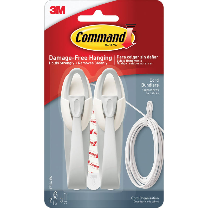 Command Decorative Cord Bundler Hook with Adhesive (2-Count)