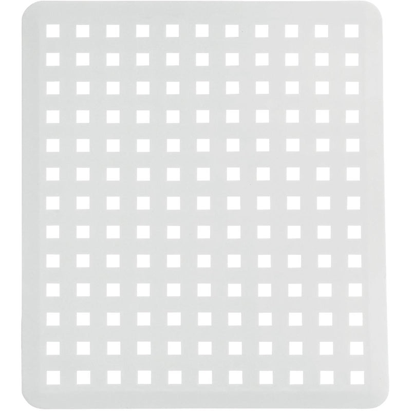 iDesign Euro 11 In. x 12.5 In. White Plastic Sink Mat