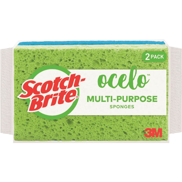 Scotch-Brite ocelo Utility Sponge, Assorted Colors (2-Pack)