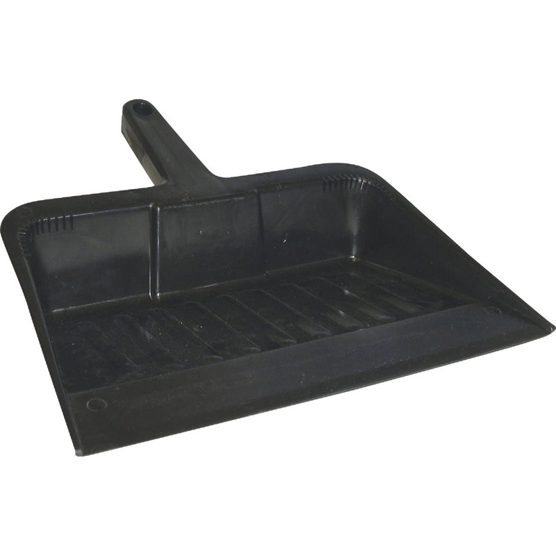 Harper 12 In. Black Plastic Heavy Duty Professional Dust Pan