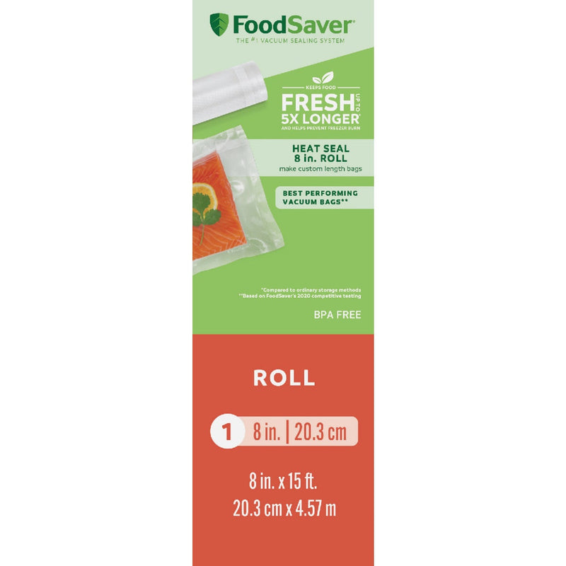 FoodSaver 8 In. x 15 Ft. Roll  Freezer Bag