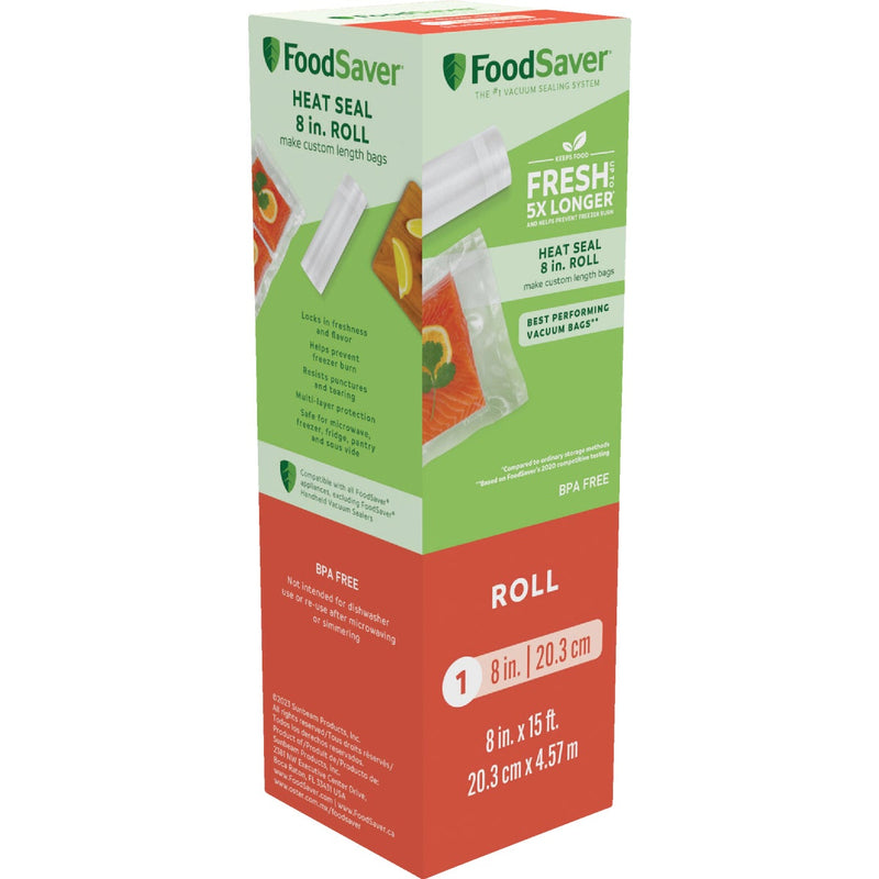 FoodSaver 8 In. x 15 Ft. Roll  Freezer Bag