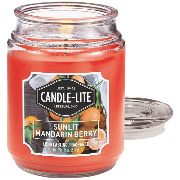 Candle-Lite 18 Oz. Everyday Sunlit Mandarin Berry Jar Candle