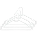 Whitmor Heavy Duty White Tubular Plastic Clothes Hanger (3-Pack)