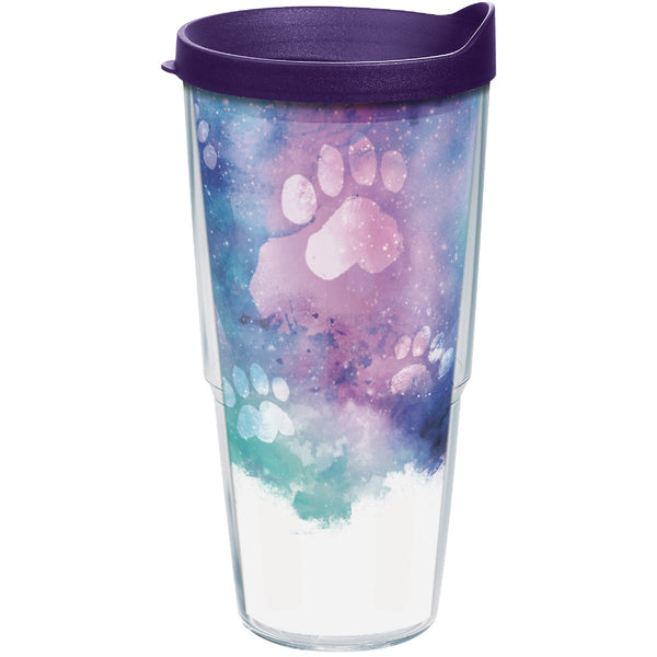 Tervis Paw Prints Wrap 24 Oz. BPA Free Insulated Tumbler with Travel Lid