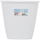 Sterilite 1.5 Gal. White Oval Vanity Wastebasket