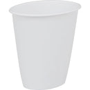 Sterilite 1.5 Gal. White Oval Vanity Wastebasket