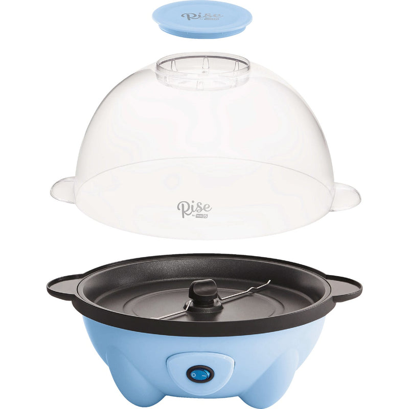 Rise by Dash 4.5 Qt. Sky Blue Stirring Popcorn Popper