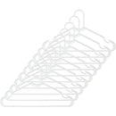 Whitmor White Tubular Plastic Clothes Hanger (10-Pack)