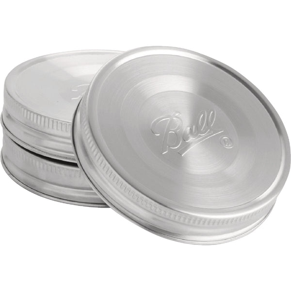 Ball Wide Mouth Stainless Steel Lids (3-Pack)