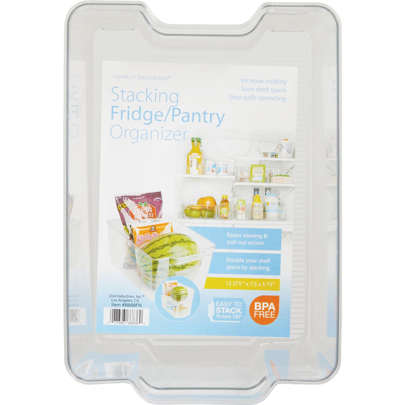 Dial Industries Clear-ly Organized 8.5 In. W. x 5.75 In. H. x 12.5 In. D. Stacking Organizer