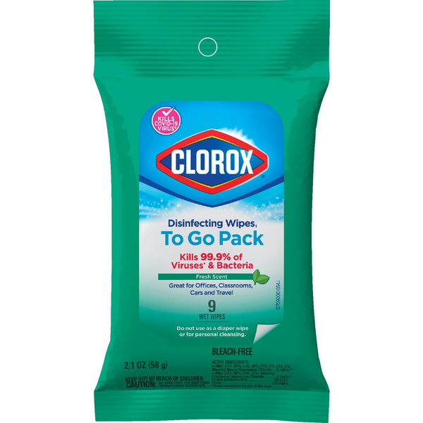 Clorox Fresh Scent Disinfecting Cleaning Wipes Pouch (9-Count)