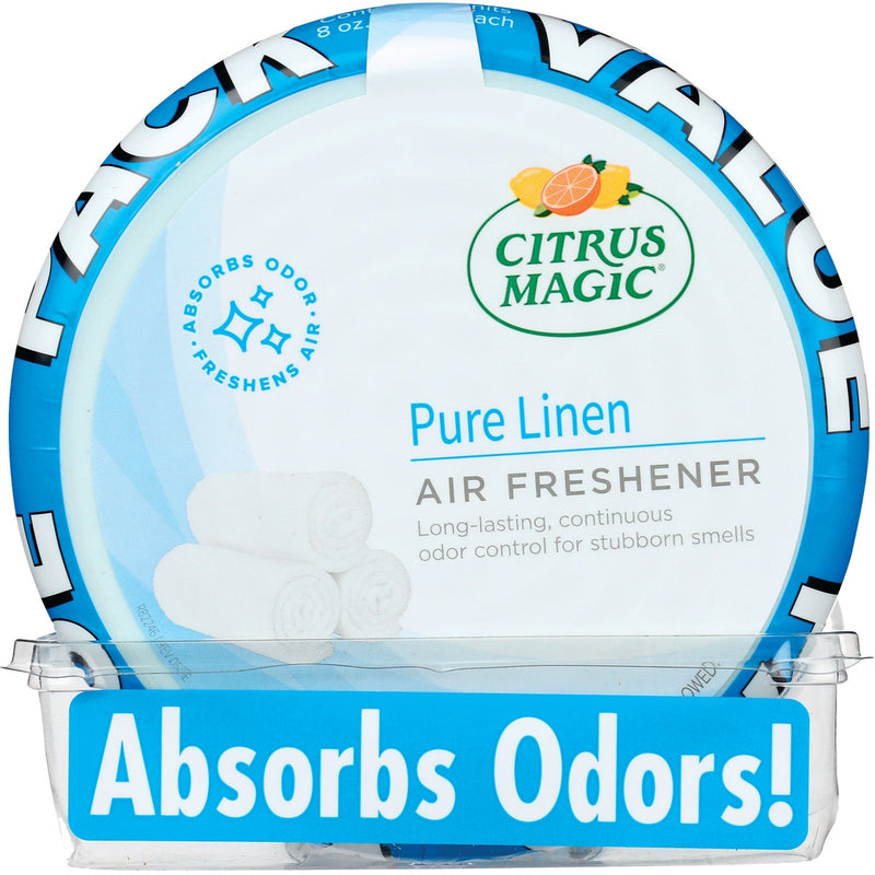 Citrus Magic 8 Oz. Linen Solid Air Freshener (2-Pak)