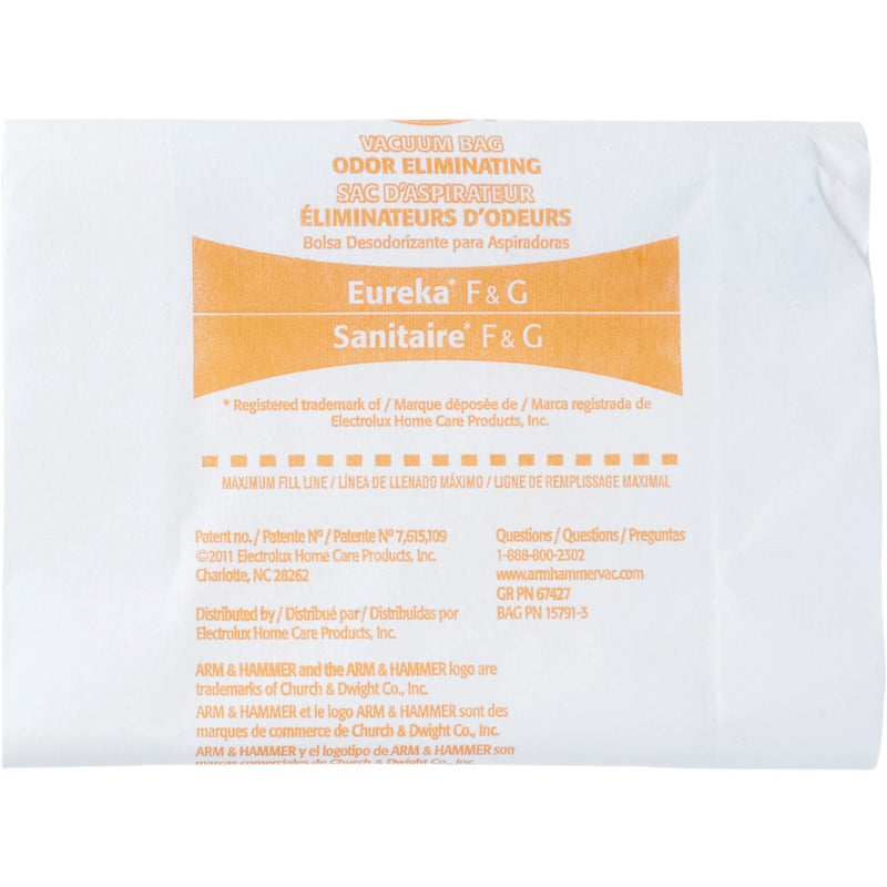 Arm & Hammer Eureka/Sanitaire F&G Vacuum Cleaner Bag (3-Pack)