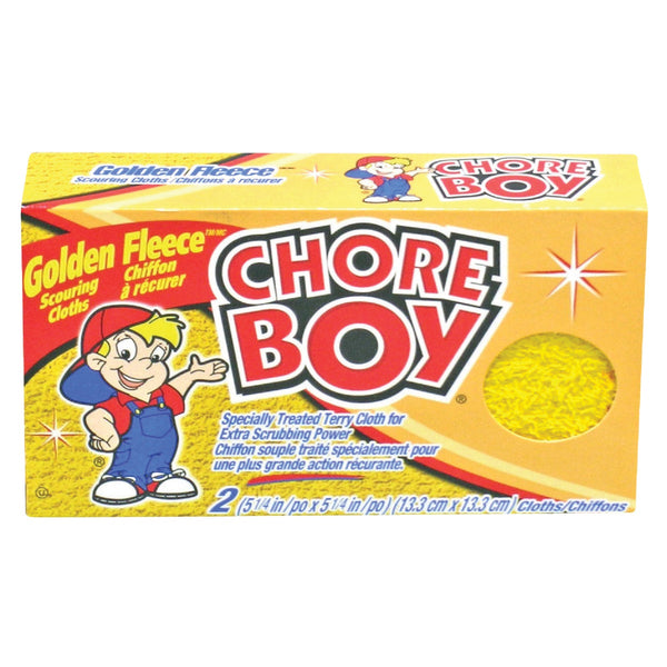 Chore Boy Golden Fleece Non-Metallic Cloth Sponges & Woven Scrubbers (2-Pack)