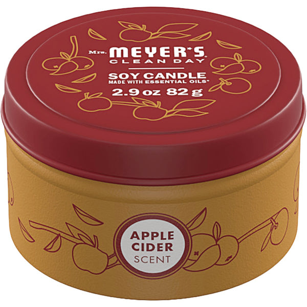 Mrs. Meyer's Clean Day 2.9 Oz. Apple Cider Fall Tin Candle