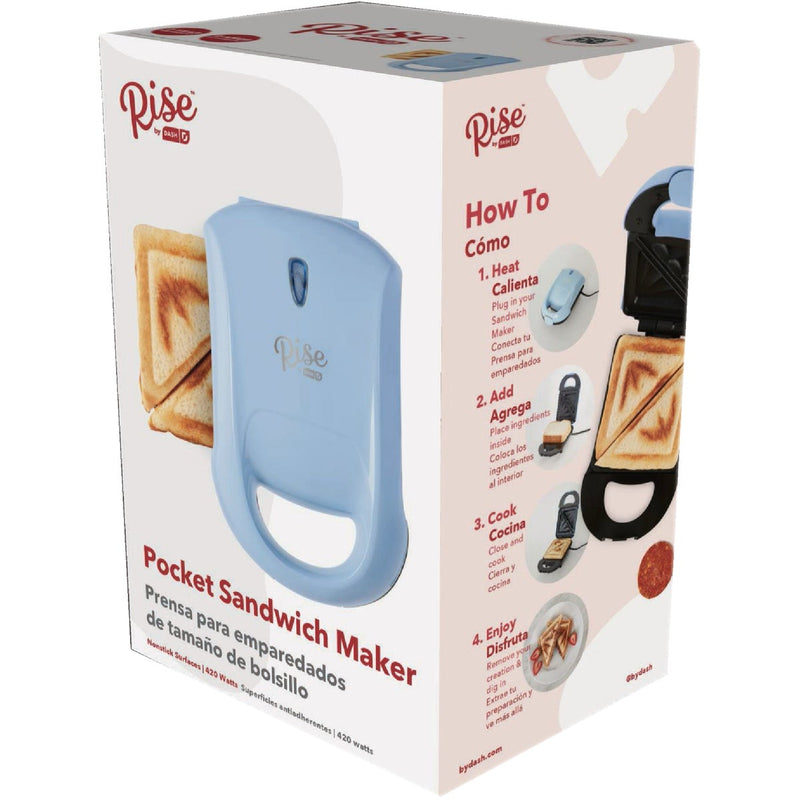 Rise By Dash Pocket Sandwich Maker - Sky Blue