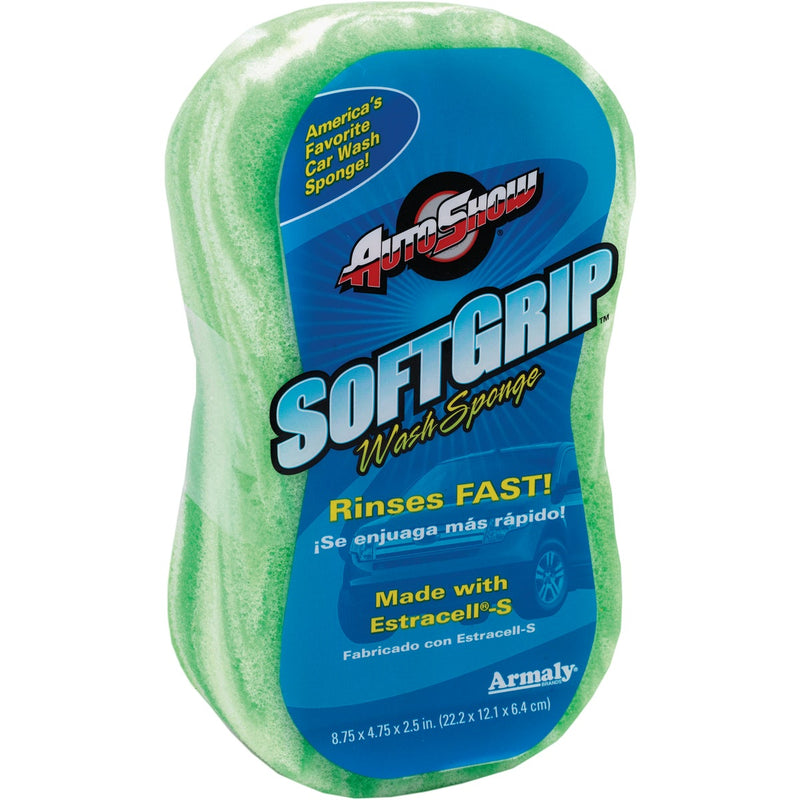 Armaly AutoShow 8.75 In. x 4.75 In. Soft Grip Green Sponge