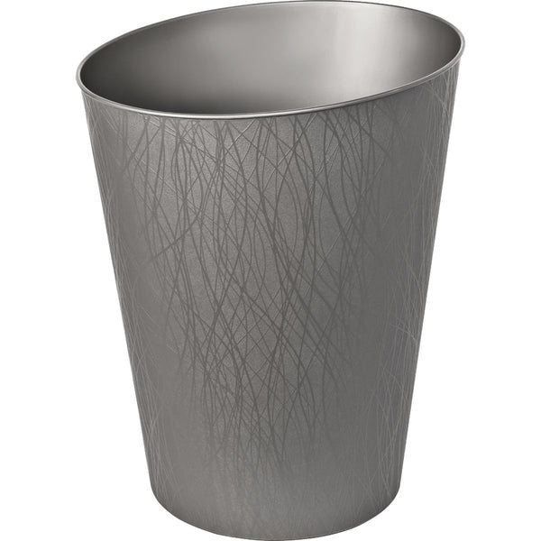 Hefty 2.3 Gal. Gun Metal Wastebasket