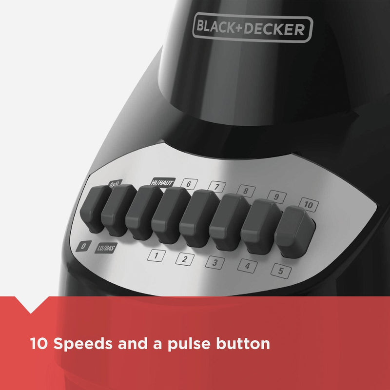 Black & Decker 10-Speed Blender with 5-Cup Glass Jar