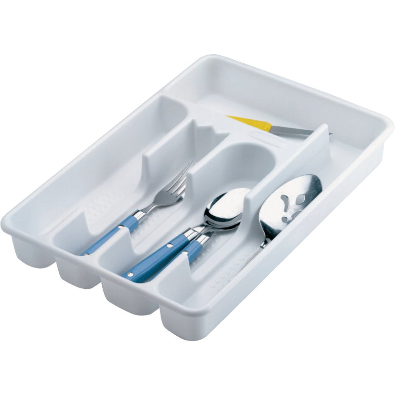 Rubbermaid 9 In. x 13.4 In. White Cutlery Tray