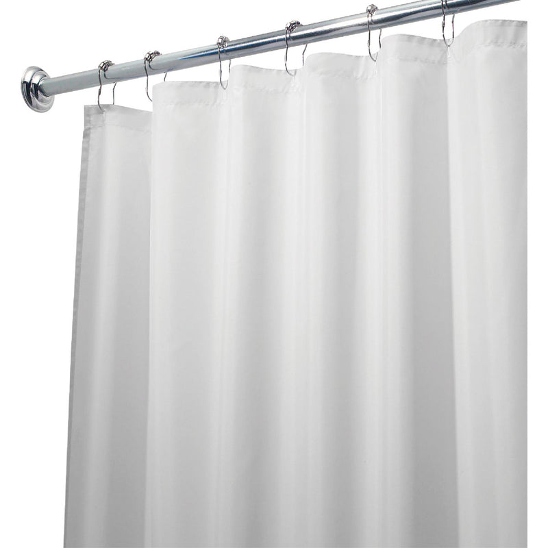 iDesign 72 In. x 72 In. White Polyester Shower Curtain Liner