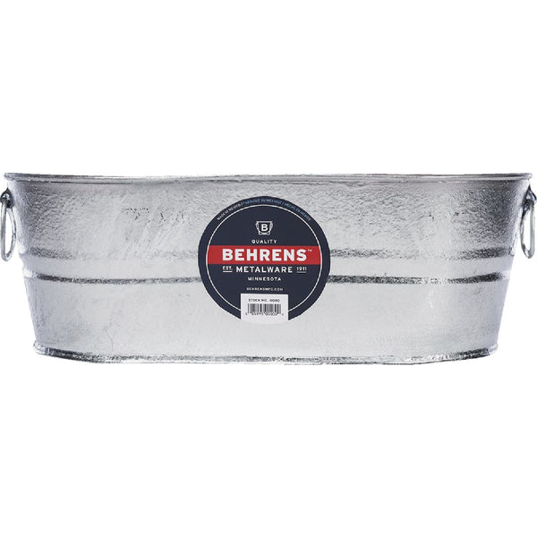 Behrens 4 Gal. Oval Round Hot-Dipped Utility Tub