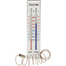 Taylor 2" W x 9" H Plastic Tube Indoor & Outdoor Thermometer