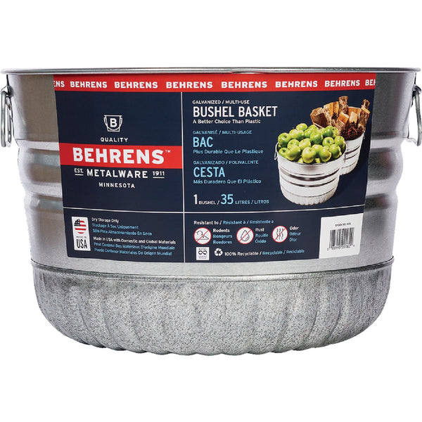 Behrens 32 Qt. Galvanized Steel Utility Tub Basket