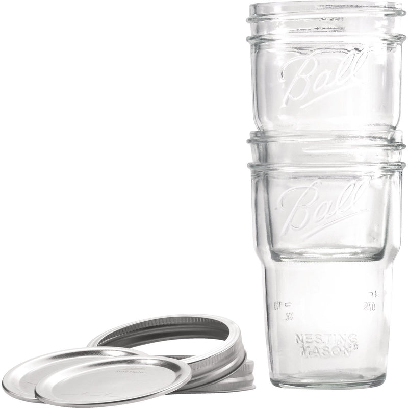 Ball Wide Mouth 16 Oz Nesting Mason Jar (4-Pack)