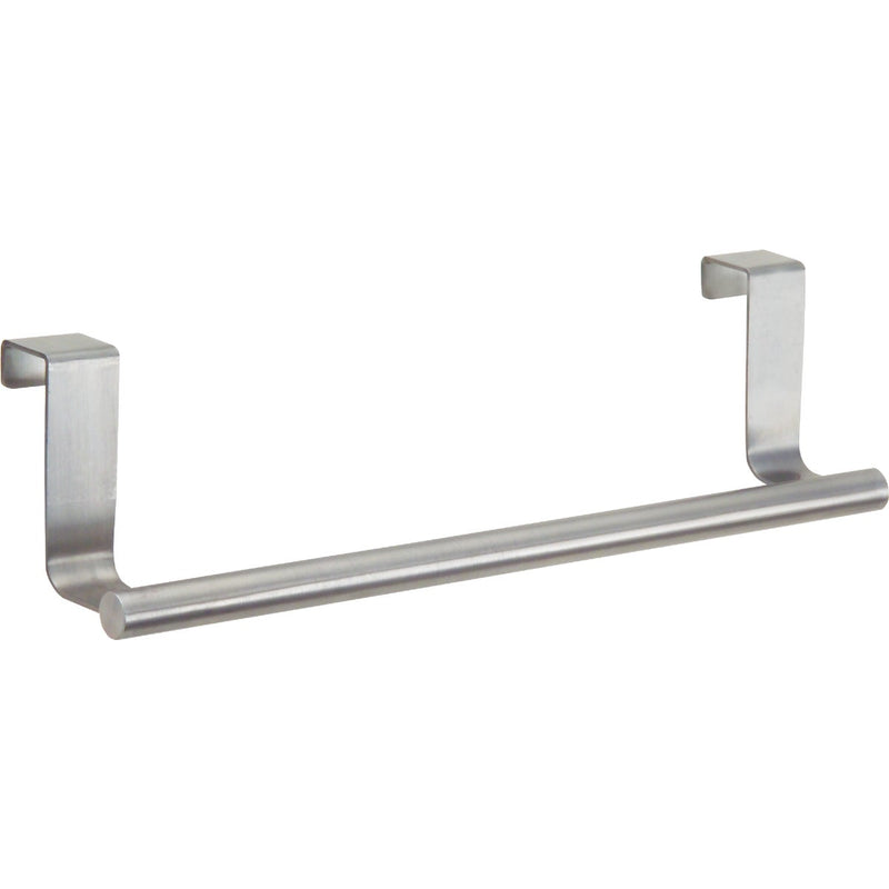 iDesign Zia 9-1/4 in. Brushed Stainless Steel Over The Cabinet Towel Bar