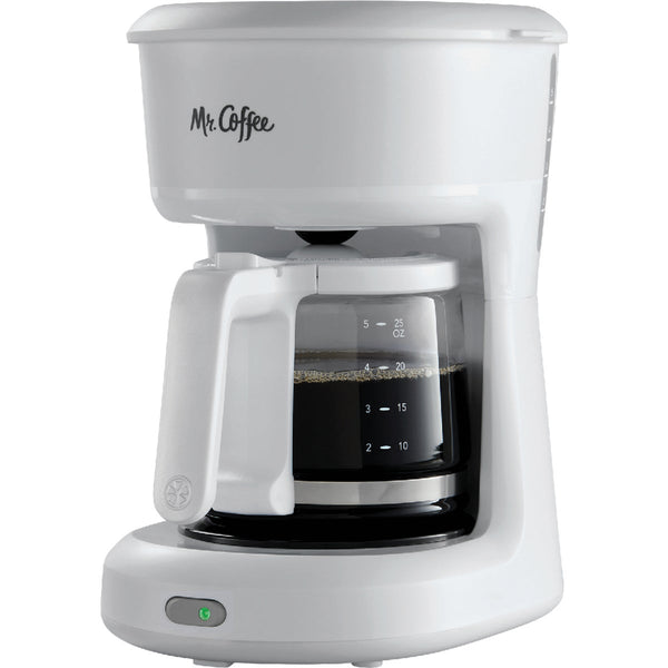 Mr. Coffee 5-Cup White Switch Coffee Maker