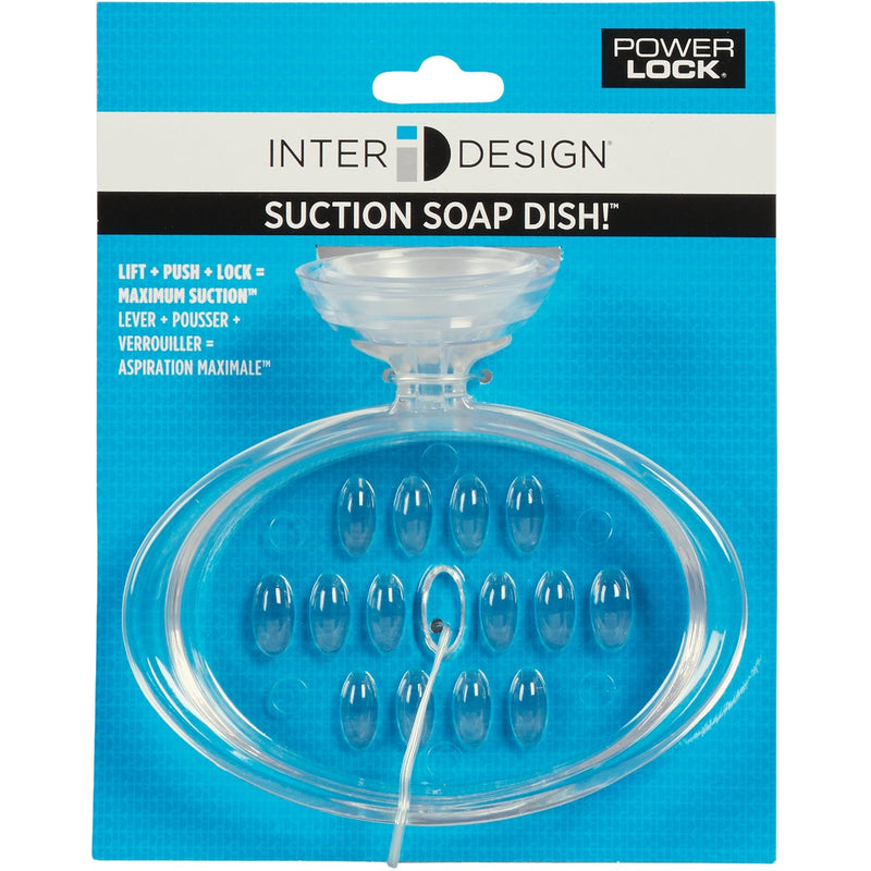 iDesign Power Lock Clear Soap Dish