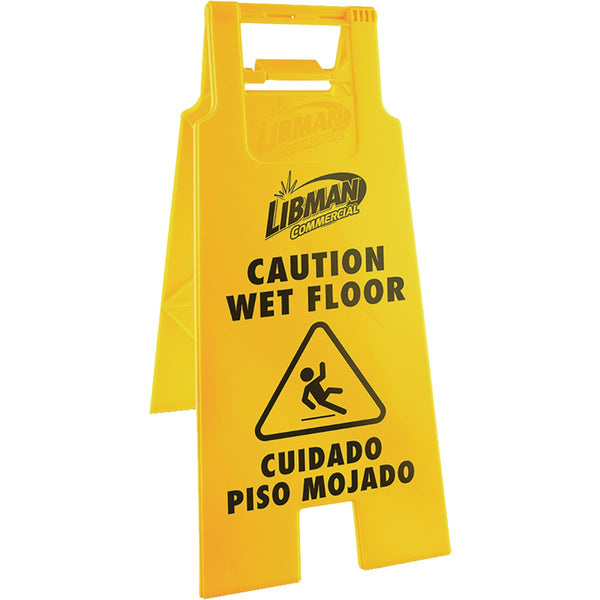 Libman 2-Sided Caution Wet Floor Sign