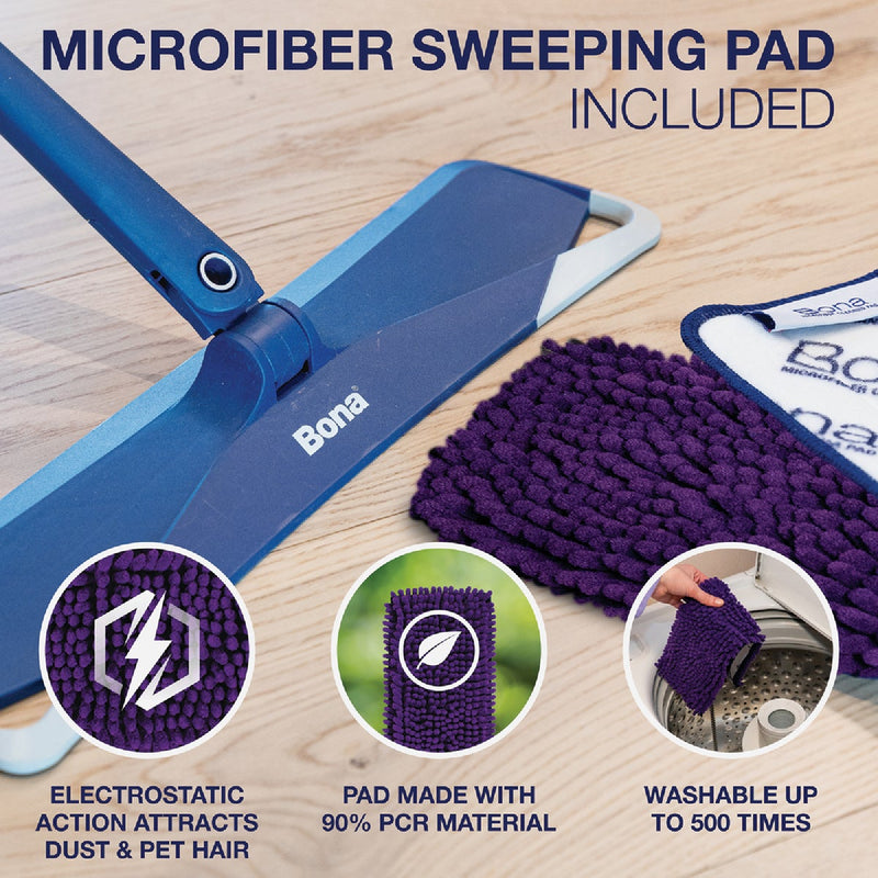 Bona Microfiber Mop w/Sweeping Pad