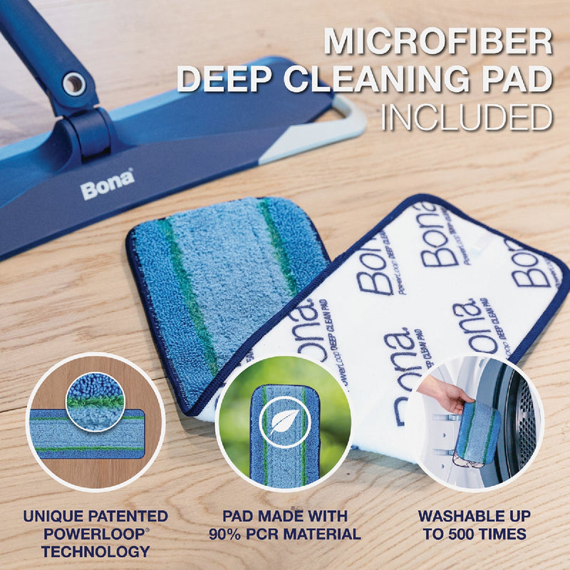 Bona Microfiber Mop w/Sweeping Pad