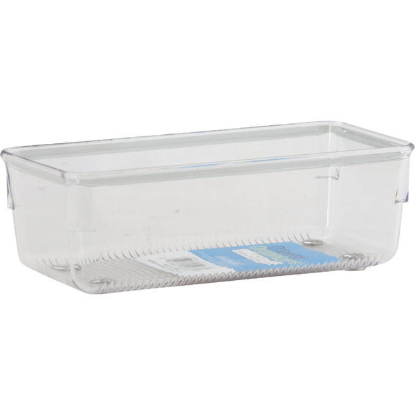 iDesign Linus 3 In. x 6 In. x 2 In. Clear Drawer Organizer