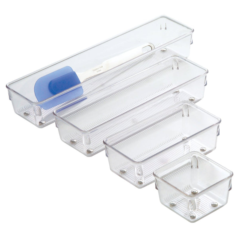 iDesign Linus 3 In. x 12 In. x 2 In. Clear Drawer Organizer