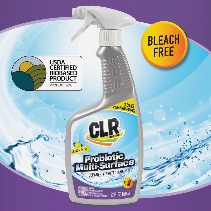 CLR 22 Oz. Lemon Mist Probiotic Multi-Surface Cleaner