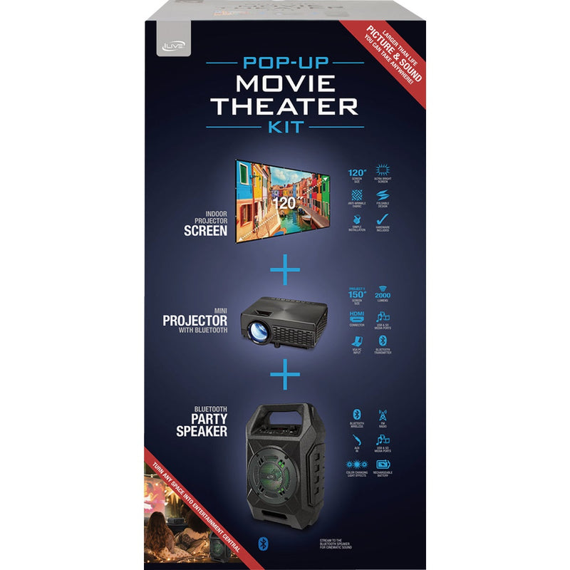 iLive Pop-Up Movie Theater Kit