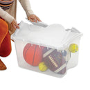 Sterilite 48 Qt. Clear Hinged Lid Storage Tote