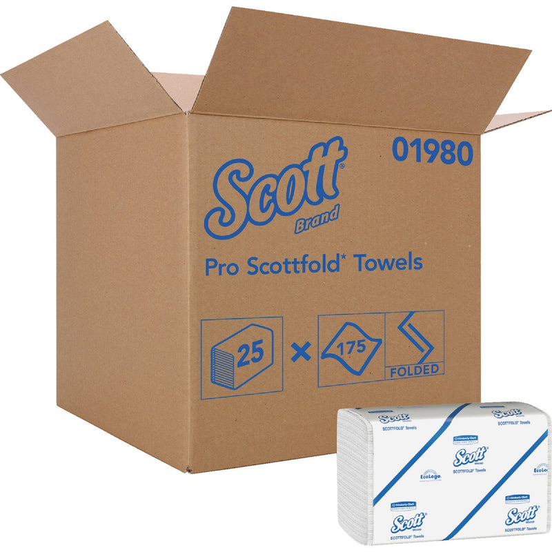 Kimberly Clark Scott Pro Scottfold M White Hand Towel (25-Count)