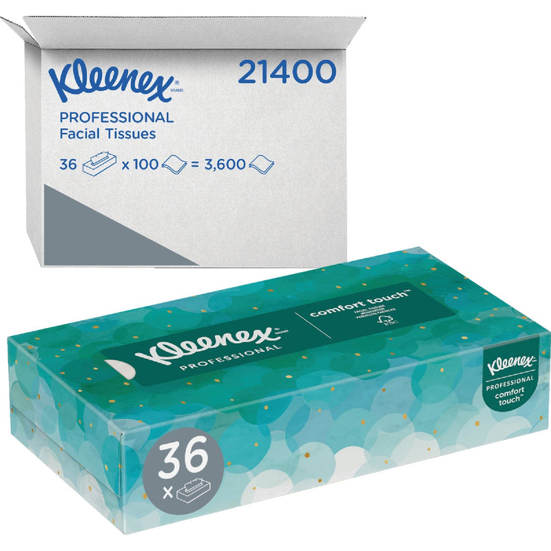 Kleenex Comfort Touch 100 Count 2-Ply White Facial Tissue (36-Pack)