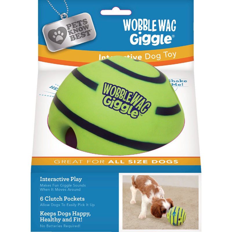 Pets Know Best 6-Pocket Wobble Wag Giggle Ball