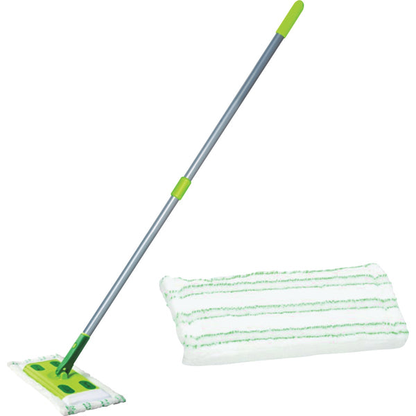 Quick Shine Hard Surface Floor Mop with Microfiber Pad Kit