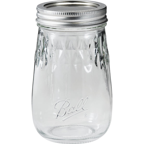 Ball 16 Oz Fluted Mason Jar (4-Count)